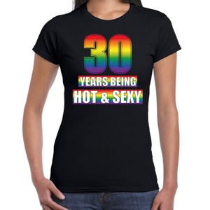 Hot en sexy 30 jaar verjaardag cadeau t-shirt zwart voor dames - Gay/ LHBT kleding / outfit