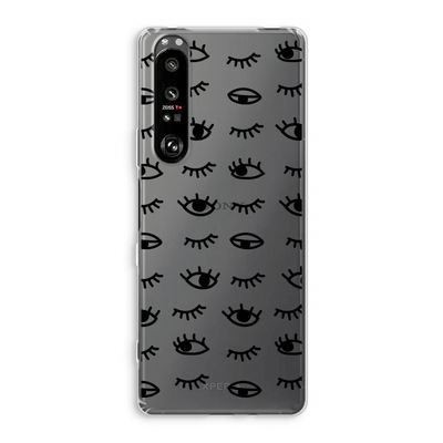 Eye pattern #2: Sony Xperia 1 III Transparant Hoesje