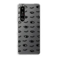 Eye pattern #2: Sony Xperia 1 III Transparant Hoesje