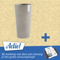 Bloempot Hoog Amsterdam 76 cm Taupe Ecopots - thumbnail