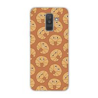 Croissant: Samsung Galaxy A6 Plus (2018) Transparant Hoesje Croissant: Samsung Galaxy A6 Plus (2018) Transparant Hoesje