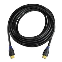 LogiLink CH0064 HDMI-kabel HDMI Aansluitkabel HDMI-A-stekker, HDMI-A-stekker 5.00 m Zwart Audio Return Channel (ARC), Ultra HD-HDMI met ethernet, Vergulde - thumbnail