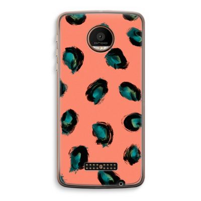 Pink Cheetah: Motorola Moto Z Force Transparant Hoesje