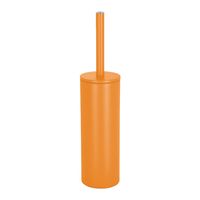 Spirella Luxe Toiletborstel in houder Cannes - oranje - metaal - 40 x 9 cm - met binnenbak   -