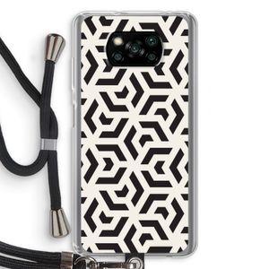 Crazy pattern: Xiaomi Poco X3 NFC Transparant Hoesje met koord