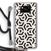 Crazy pattern: Xiaomi Poco X3 NFC Transparant Hoesje met koord