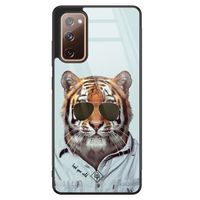 Samsung Galaxy S20 FE glazen hardcase - Tijger wild Samsung Galaxy S20 FE glazen hardcase - Tijger wild