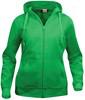 Clique 021035 Basic Hoody Full zip ladies - Appelgroen - XS