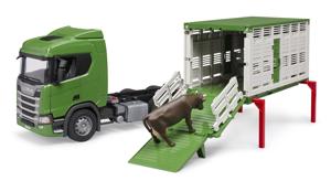 bruder Scania Super 560R diertransportwagen met rund Kant-en-klaar model Bedrijfswagen(model)