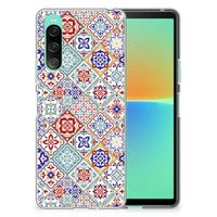 Sony Xperia 10 V TPU Siliconen Hoesje Tiles Color - thumbnail