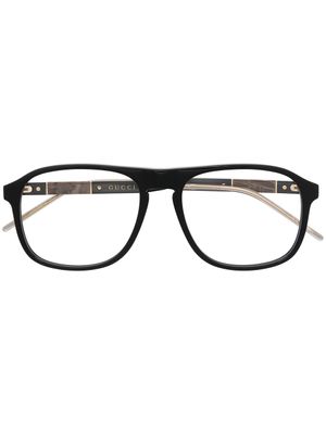 Gucci Eyewear lunettes de vue à monture carrée - Noir