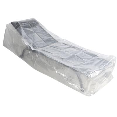 Sunnydays Loungebank bescherm hoes - grijs - polyester - waterafstotend - 200 x 75 x 40 cm