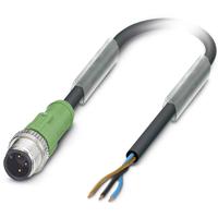 Phoenix Contact 1693173 Sensor/actuator connector, geassembleerd M12 Aantal polen (sensoren): 3 Stekker, recht 5.00 m 1 stuk(s) Piece