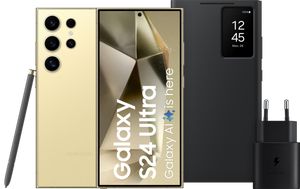 Samsung Galaxy S24 Ultra 256GB Geel 5G + Starterspakket