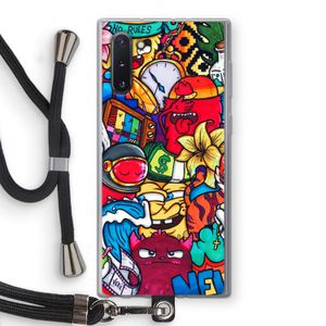 No Rules: Samsung Galaxy Note 10 Transparant Hoesje met koord