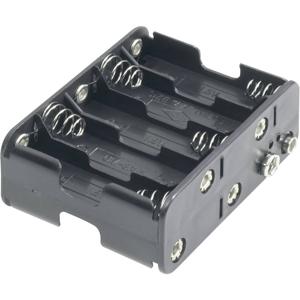 Goobay 12460 Batterijhouder Aantal cellen: 10 AA (penlite) Drukknopaansluiting (l x b x h) 77 x 60 x 32 mm