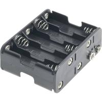 Goobay 12460 Batterijhouder Aantal cellen: 10 AA (penlite) Drukknopaansluiting (l x b x h) 77 x 60 x 32 mm