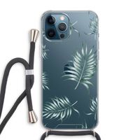 Simple leaves: iPhone 12 Pro Max Transparant Hoesje met koord