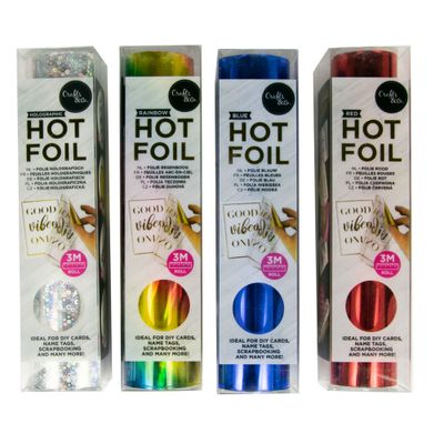 Hot Foil Folie voor de Hot Foil Applicator - 4-pack Rainbow