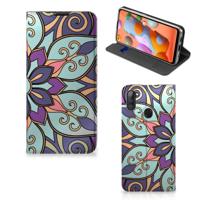 Samsung Galaxy M11 | A11 Smart Cover Purple Flower