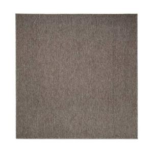 Tapeso Vierkant vloerkleed Lush - taupe - 200x200 cm