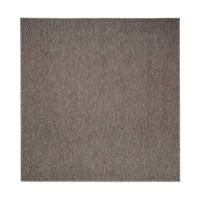 Tapeso Vierkant vloerkleed Lush - taupe - 200x200 cm