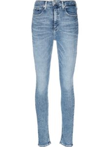 Calvin Klein Jeans jean skinny à logo brodé - Bleu