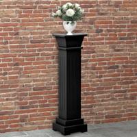 VidaXL Plantenstandaard klassieke zuil vierkant 17x17x66 cm mdf zwart VidaXL Plantenstandaard klassieke zuil vierkant 17x17x66 cm mdf zwart