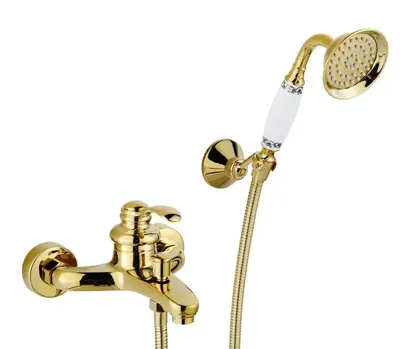 Luxe Gouden Badkraan met Kristalaccenten