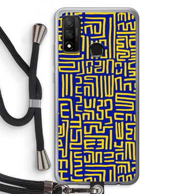 Majorelle Blue Print: Huawei P Smart (2020) Transparant Hoesje met koord