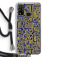 Majorelle Blue Print: Huawei P Smart (2020) Transparant Hoesje met koord
