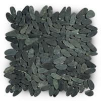 Stabigo Pebble S sliced tumb honed oval gray 30x30 cm