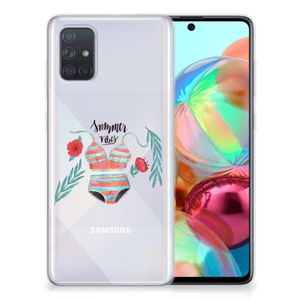 Samsung Galaxy A71 Telefoonhoesje met Naam Boho Summer