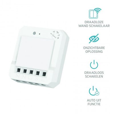 ACM-2300HC Inbouwschakelaar 2300W Klik aan klik uit