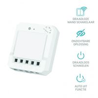 ACM-2300HC Inbouwschakelaar 2300W Klik aan klik uit - thumbnail