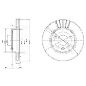 Delphi Diesel Remschijf BG3417C