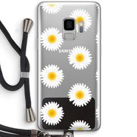 Margrietjes: Samsung Galaxy S9 Transparant Hoesje met koord