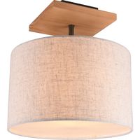LED Plafondlamp - Plafondverlichting - Trion Elmas - E27 Fitting - Rond - Antiek Nikkel - Aluminium - thumbnail
