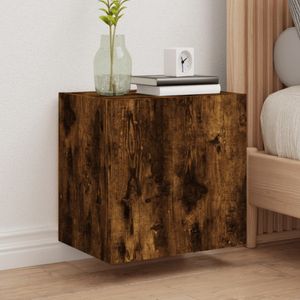 Tv-wandmeubel 40,5x30x40 cm bewerkt hout gerookt eikenkleurig