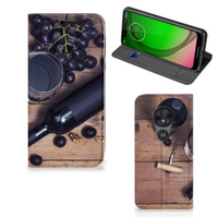 Motorola Moto G7 Play Flip Style Cover Wijn