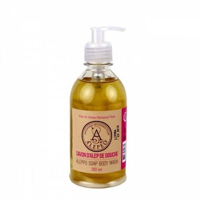 Biologische Vloeibare Aleppo Olijfzeep Lichaamszeep Roos (350 ml)