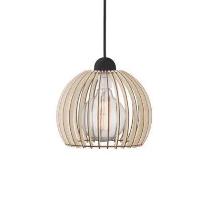 Hanglamp hout &apos;Chino 30&apos; Nordlux tafel kooilamp 30 cm