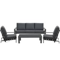 Garden Impressions Coba loungeset 4-delig - donker grijs