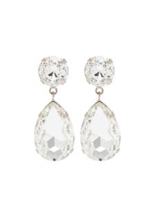 Moschino boucles d'oreilles serties de cristaux - Argent