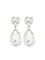 Moschino boucles d'oreilles serties de cristaux - Argent - thumbnail