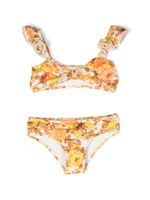 ZIMMERMANN Kids bikini à fleurs - Blanc