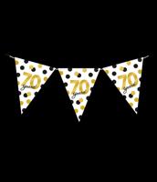 Vlaggenlijn Celebration 70 Jaar Wit/Goud/Zwart