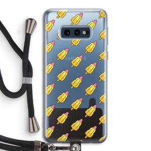 Waterijsjes: Samsung Galaxy S10e Transparant Hoesje met koord