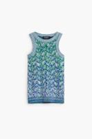 Gebreid vest - BLUE - L