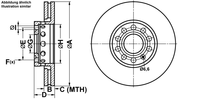 Remmenset, remschijf ATE, Remschijftype: Geventileerd, Inbouwplaats: Vooras, u.a. für Audi